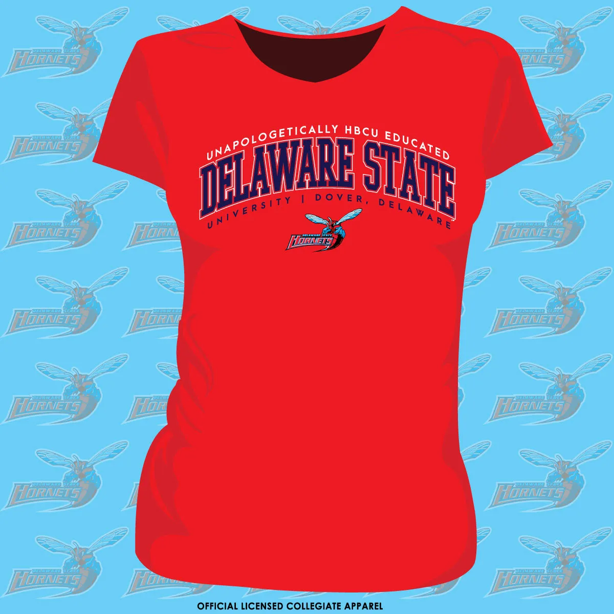 Del State | EDUCATED Red Ladies Tees (**)