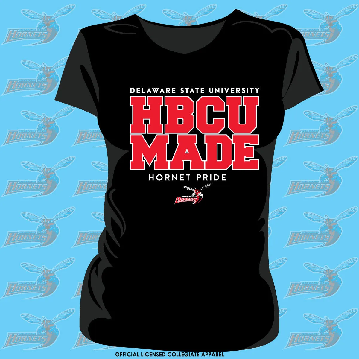 Del State | HBCU MADE Black Ladies Tees (aja)**