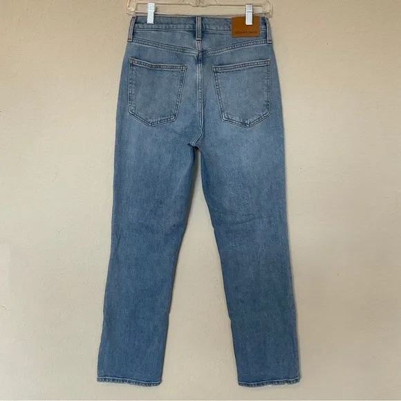 Denim Forum Aritzia The Arlo High Rise Straight 28L Jeans Size 26 Medium Wash
