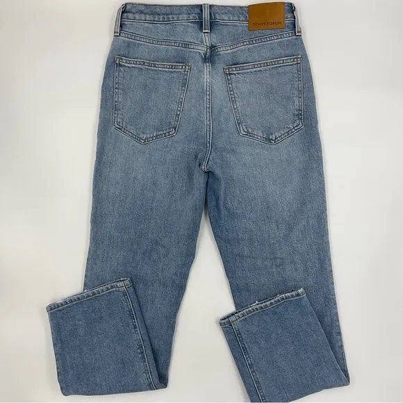 Denim Forum Aritzia The Arlo High Rise Straight 28L Jeans Size 26 Medium Wash