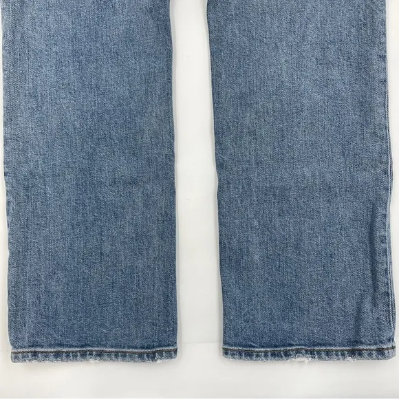 Denim Forum Aritzia The Arlo High Rise Straight 28L Jeans Size 26 Medium Wash