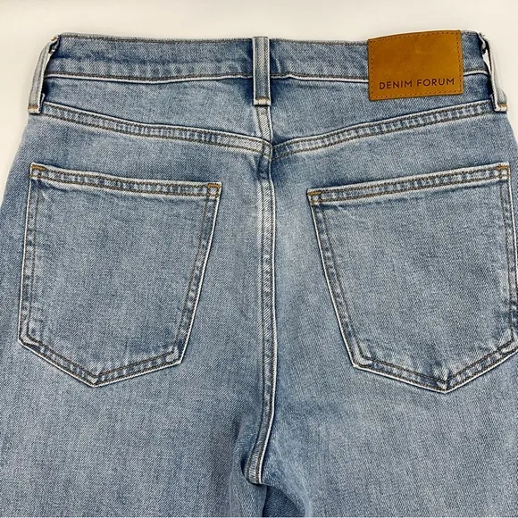 Denim Forum Aritzia The Arlo High Rise Straight 28L Jeans Size 26 Medium Wash