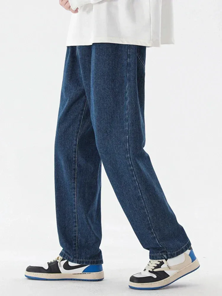 DenimCraft™ | Men's Straight Leg Denim Jeans | Relaxed Fit, Durable Fabric for Everyday Wear