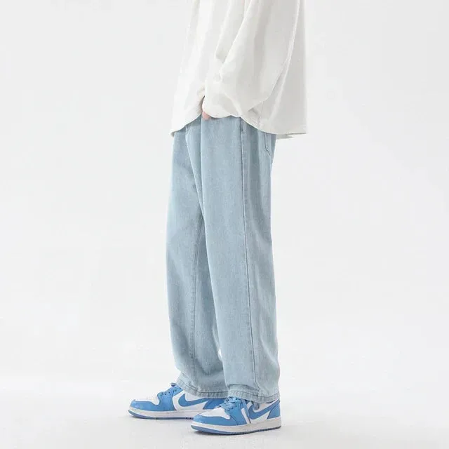 DenimCraft™ | Men's Straight Leg Denim Jeans | Relaxed Fit, Durable Fabric for Everyday Wear