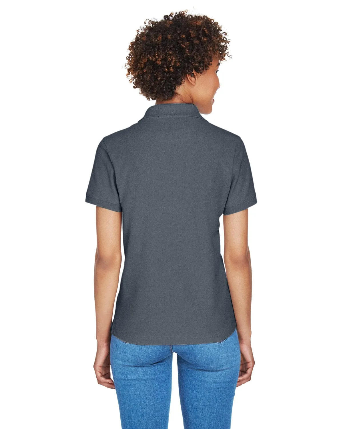 Devon & Jones Ladies Fine Pima Pique Polo | Graphite