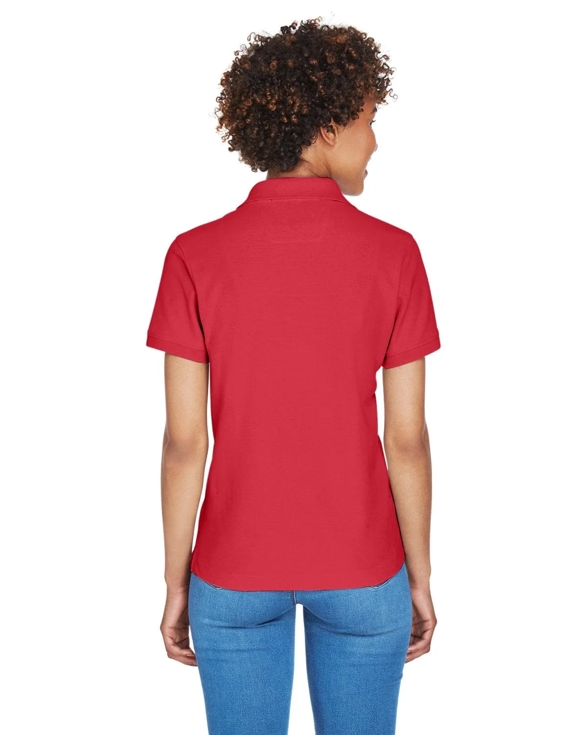 Devon & Jones Ladies Fine Pima Pique Polo | Red