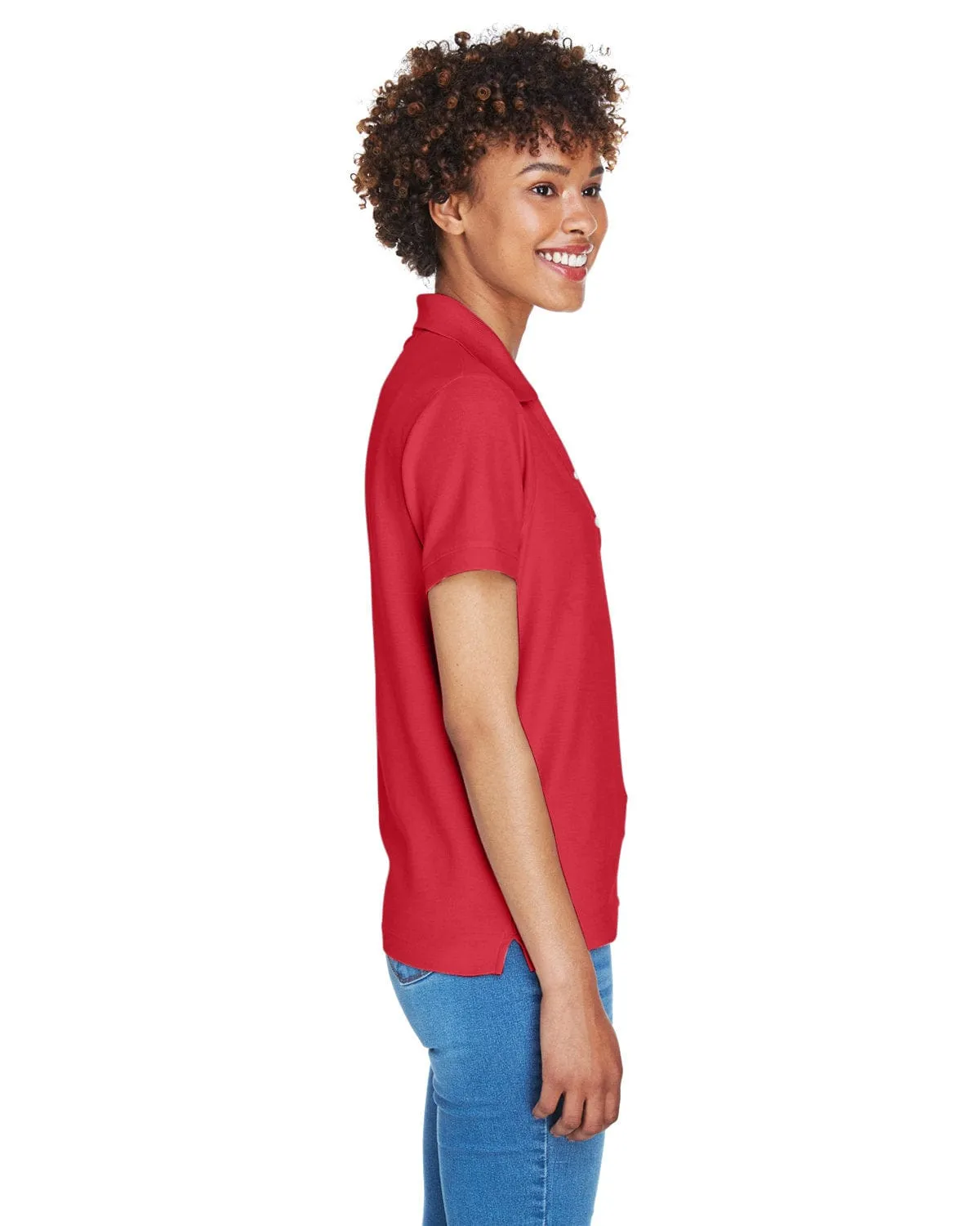 Devon & Jones Ladies Fine Pima Pique Polo | Red