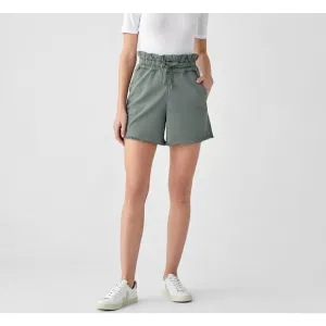 DL1961 Thyme Yara Paperbag High Waist Pull-On Shorts Drawstring Women's XS Green