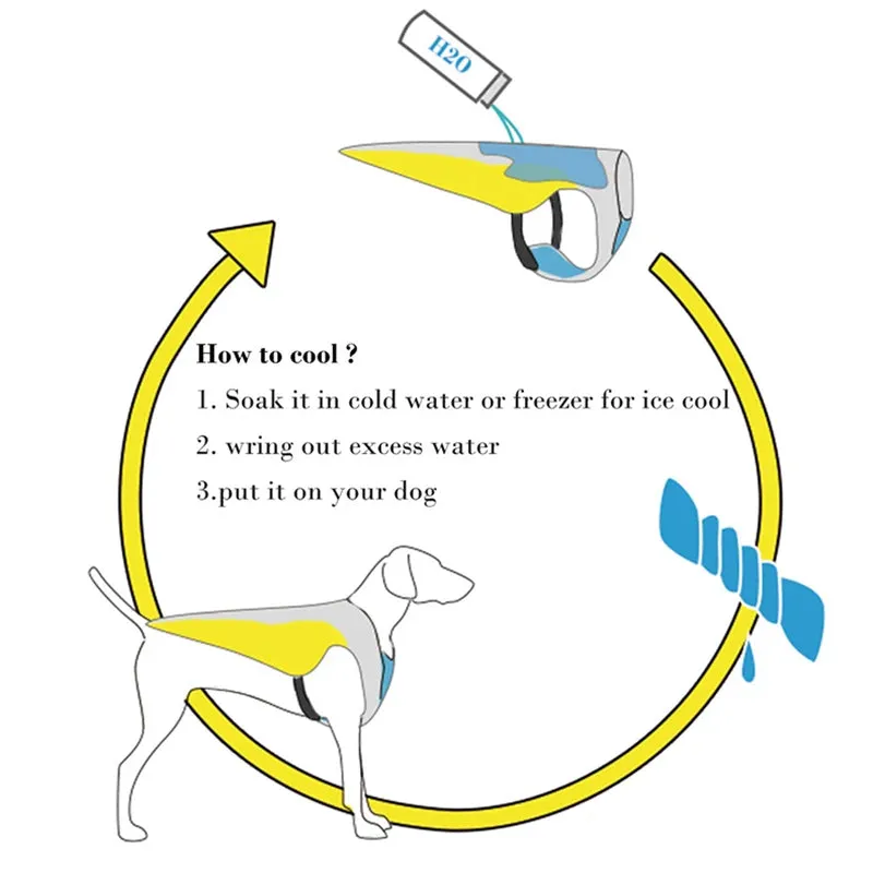 Dog Cooling Vest with Harness