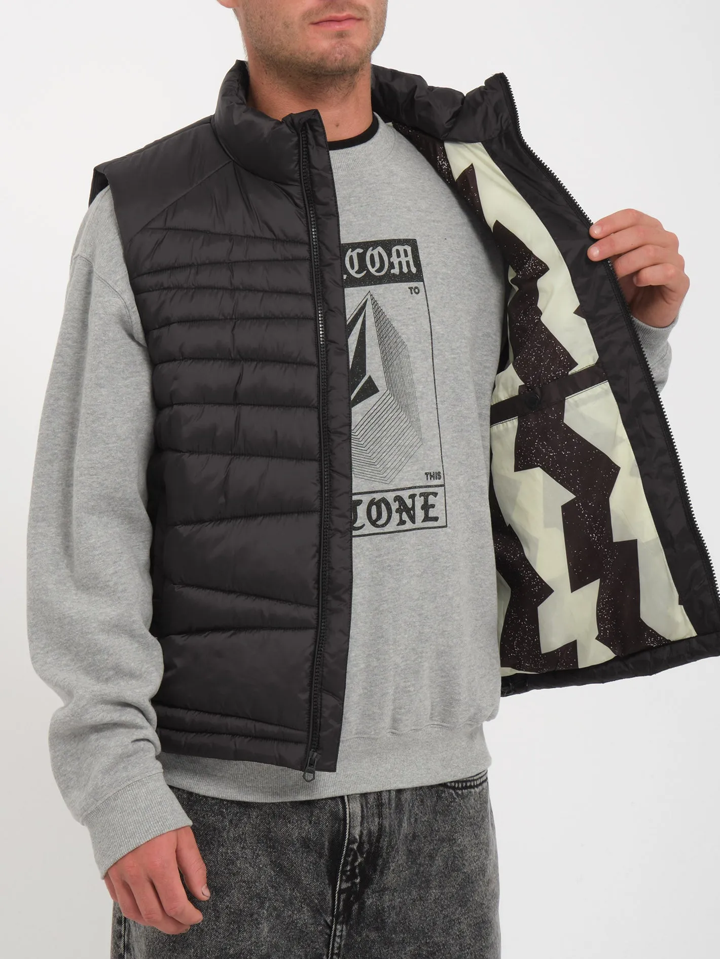 Earth Tripper Puff Vest - BLACK