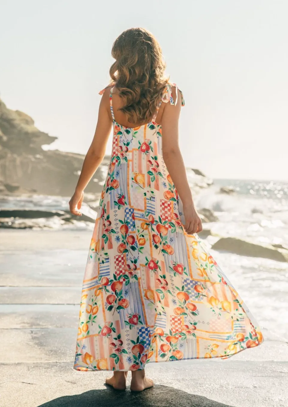 Ebby and I Sunburst Midi Dress VVE10857