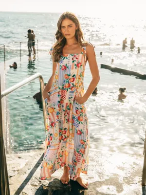 Ebby and I Sunburst Midi Dress VVE10857