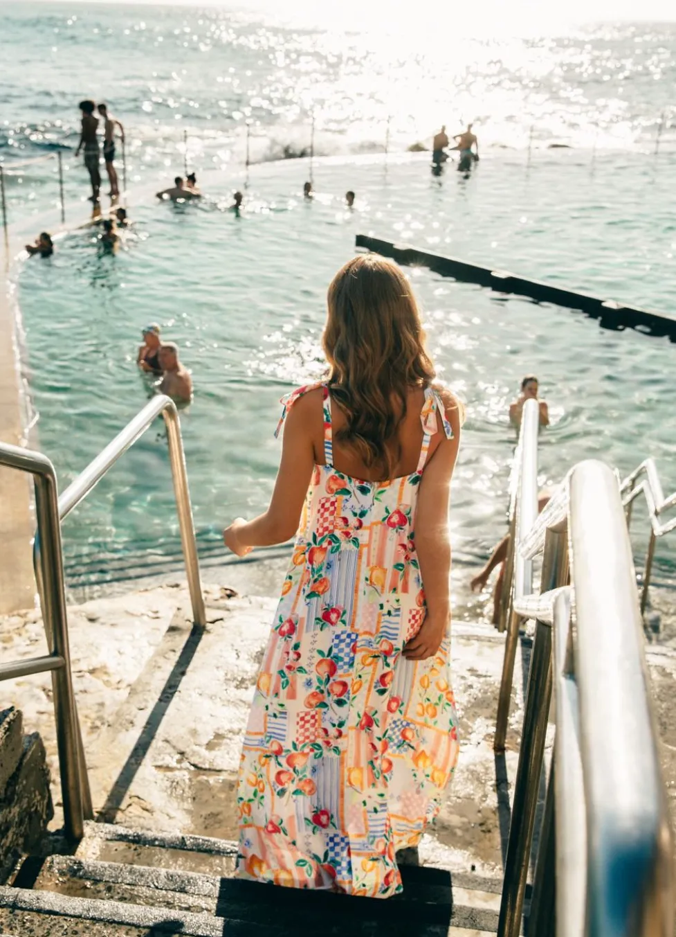 Ebby and I Sunburst Midi Dress VVE10857