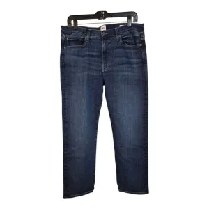 Edwin Elin Crop Womens Jeans Indigo Mid Stone Wash Straight 5 Pockets Size 31