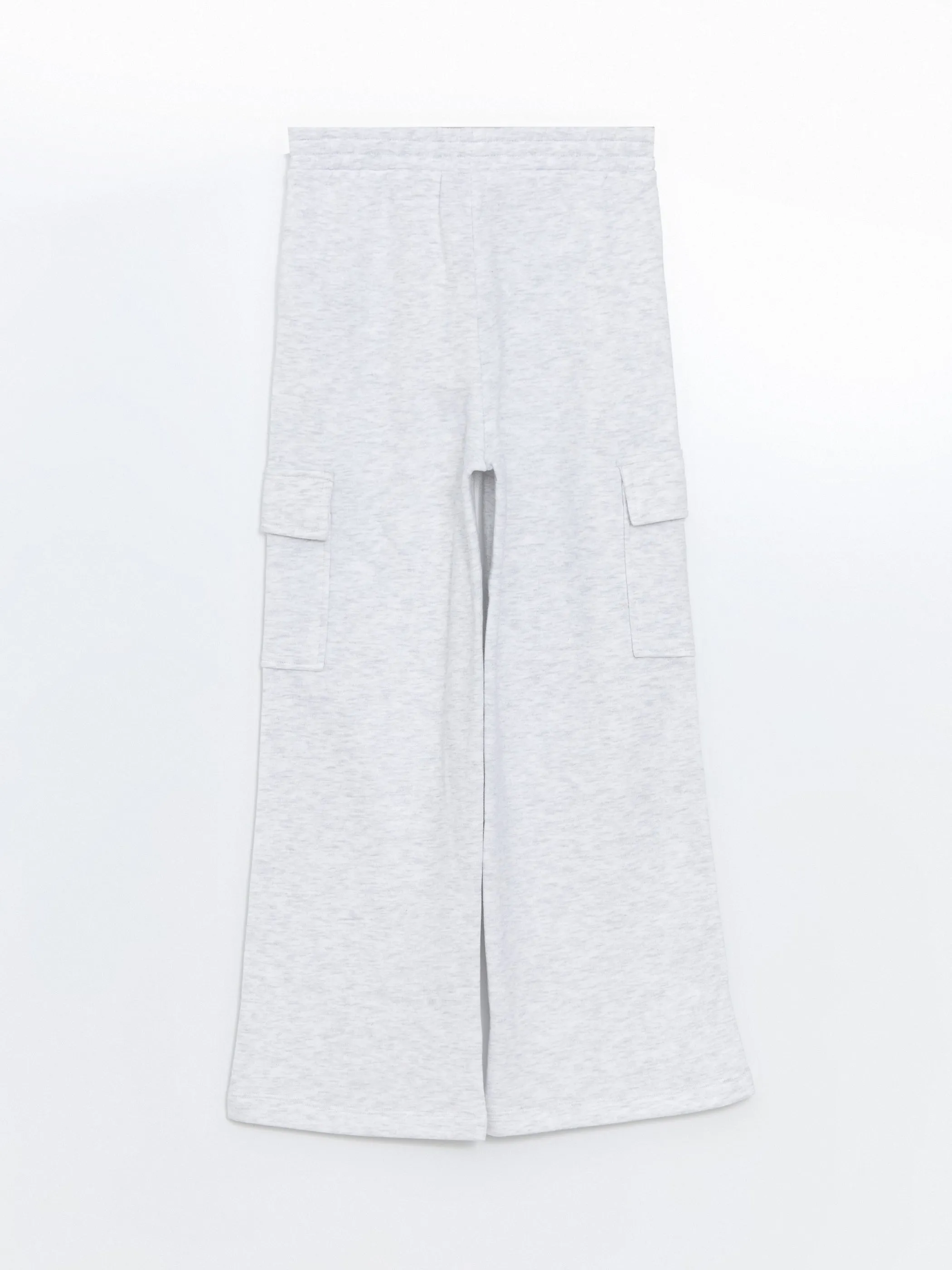 Elastic Waist Girls Thick Cargo Sweatpants