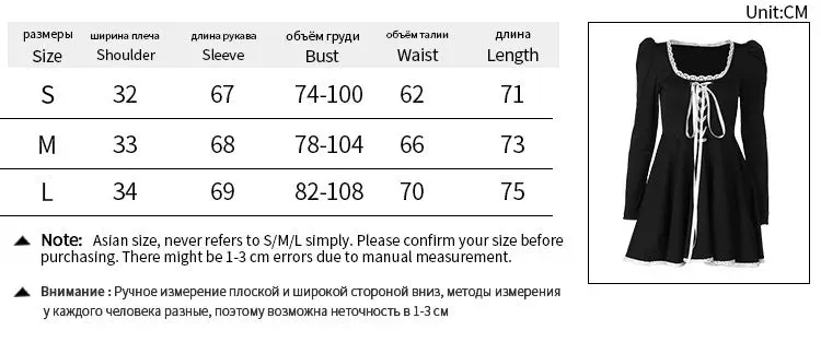 Elegant Fairy Princess Dress Square Neck Long Sleeved Bandage Dress