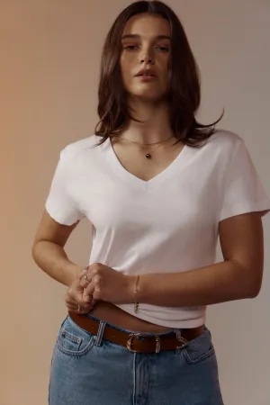 Elementary Astrid Organic/Pima Cotton V Neck Tee