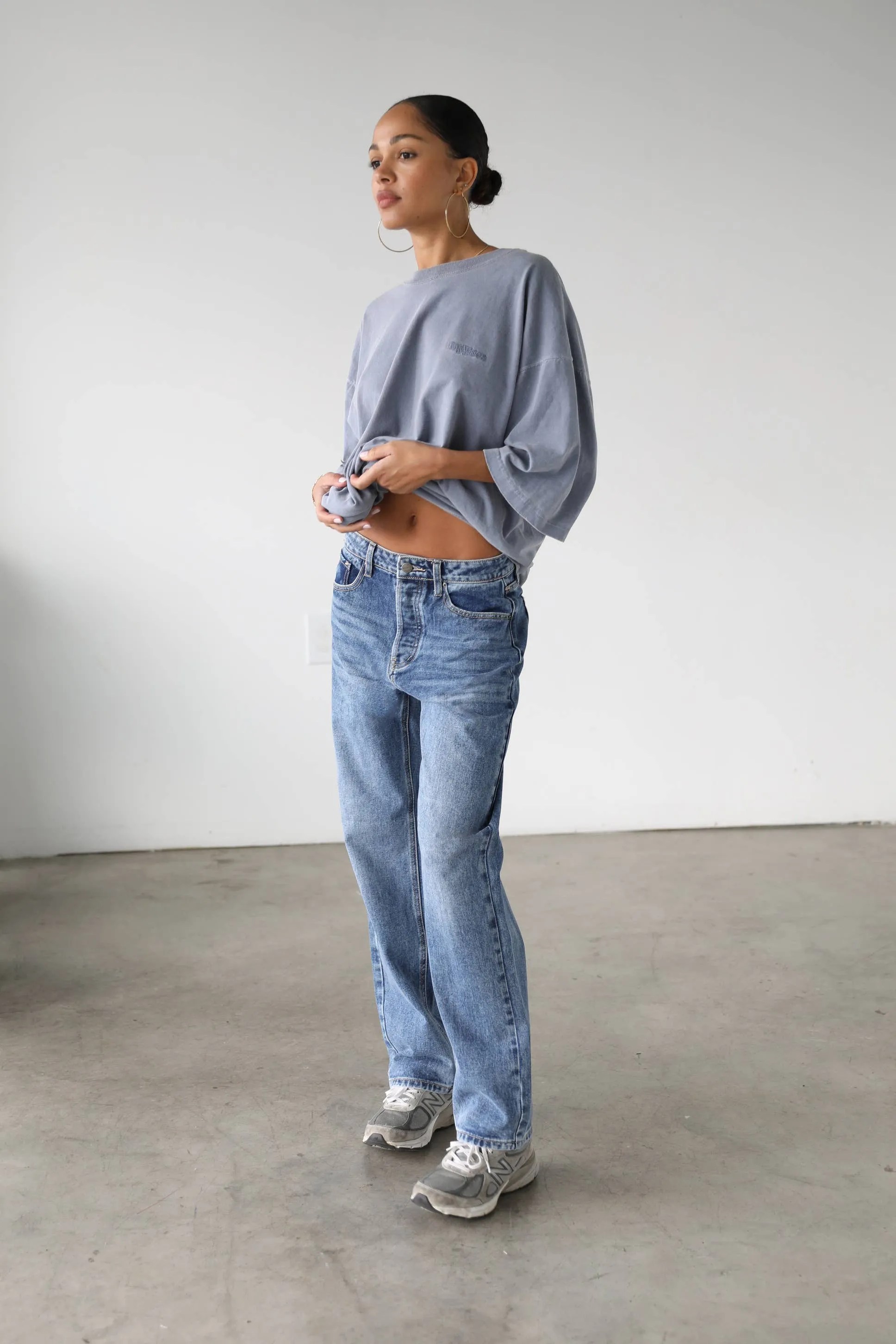 Emily High Rise Straight Leg Denim