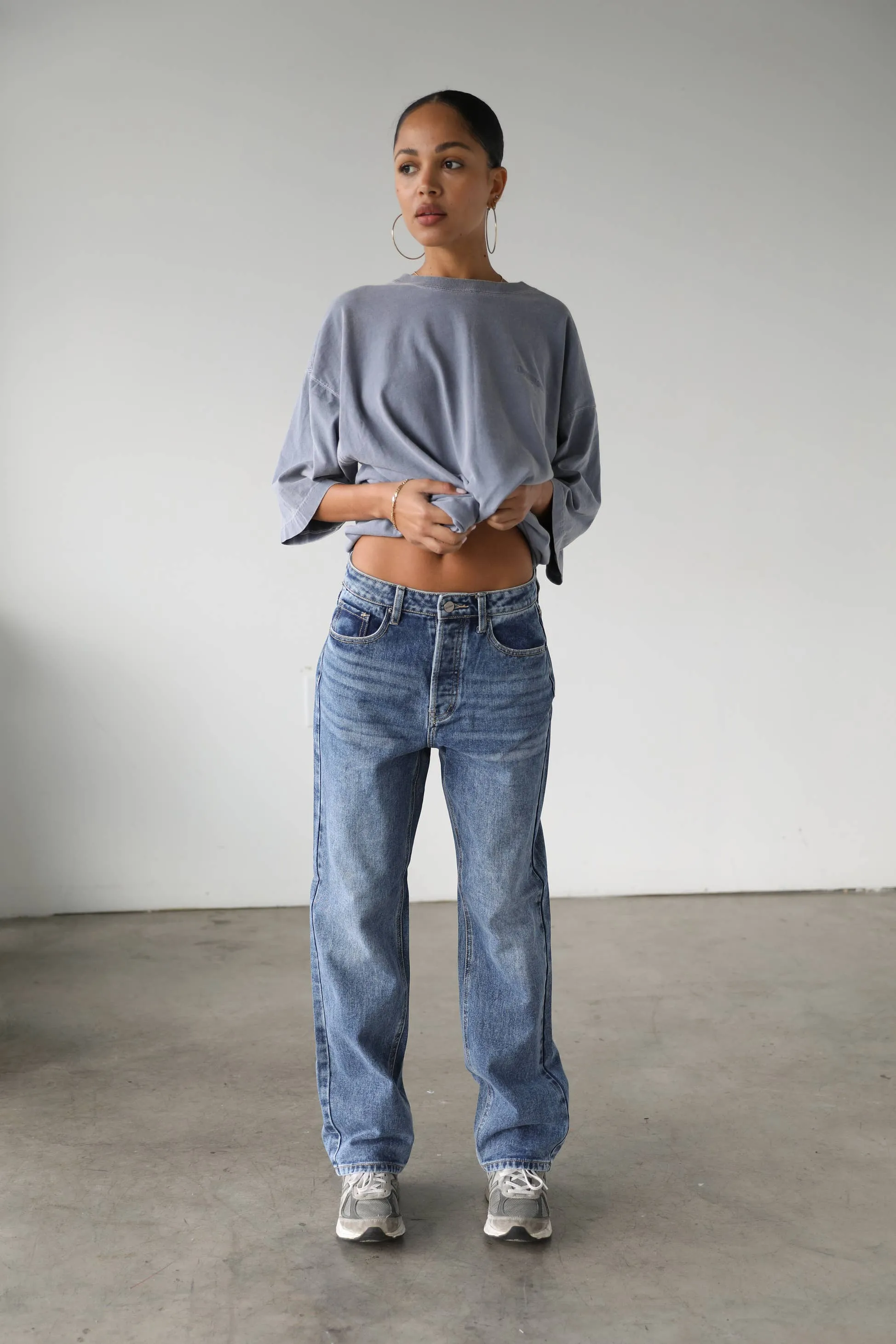 Emily High Rise Straight Leg Denim