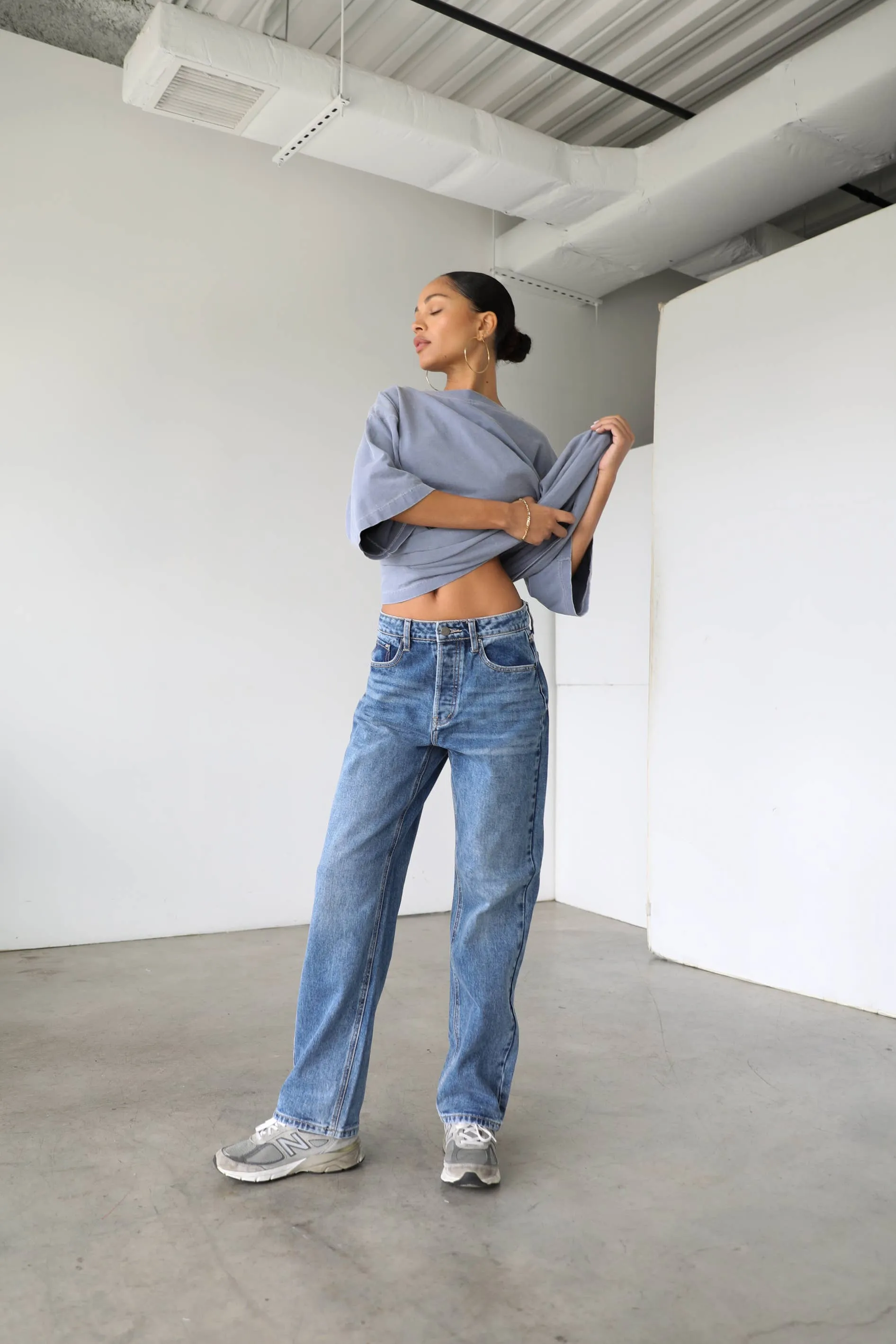 Emily High Rise Straight Leg Denim