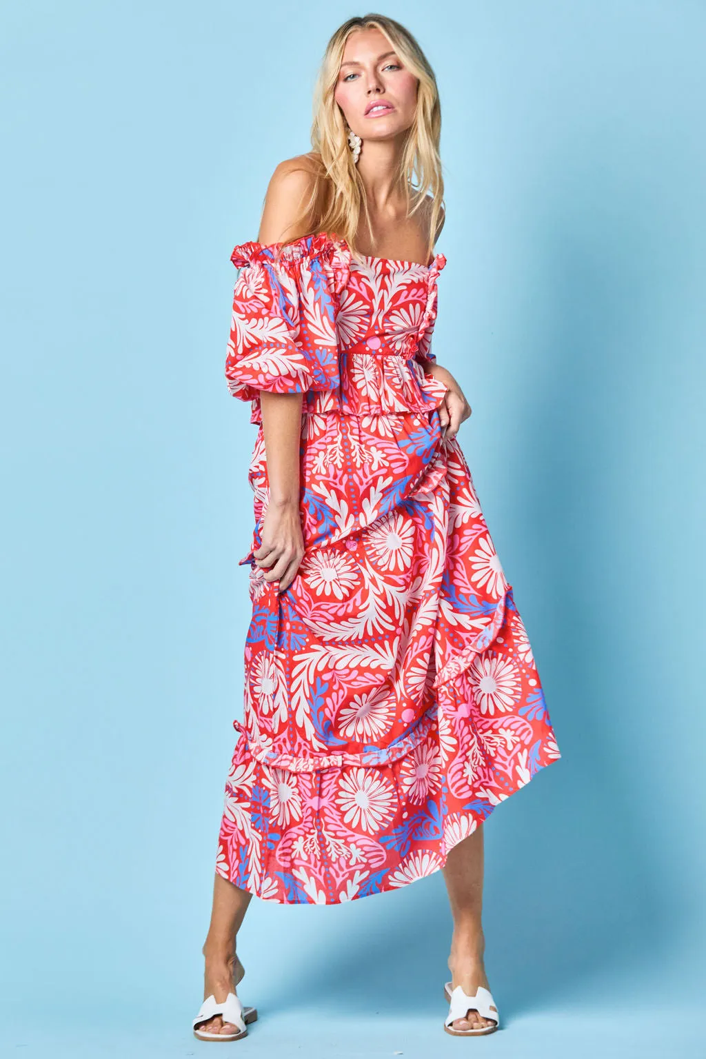 Emma Blouse in Sparkler Jardin