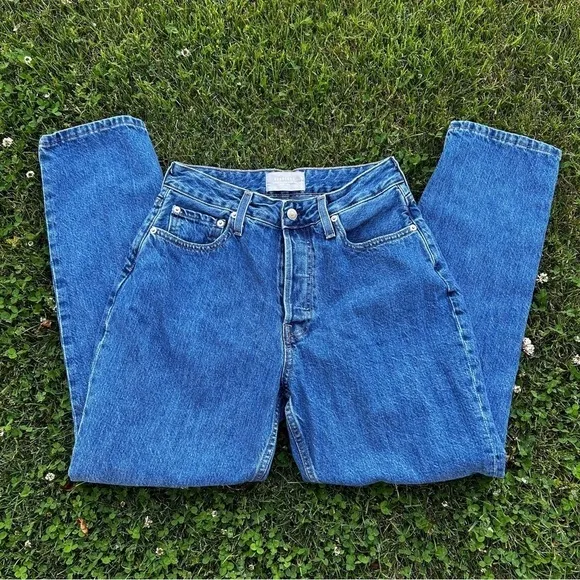 Everlane The Curvy Cheeky 90's Straight Leg High RiseButton Fly Jeans | size 29