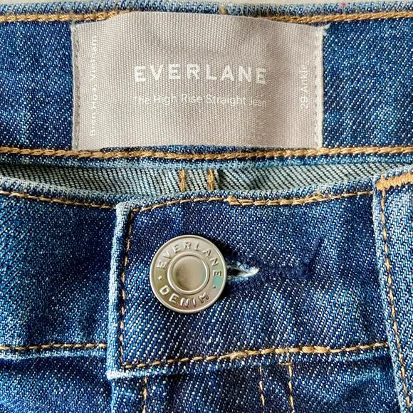 Everlane The High Rise Straight Jean Size 29 Ankle