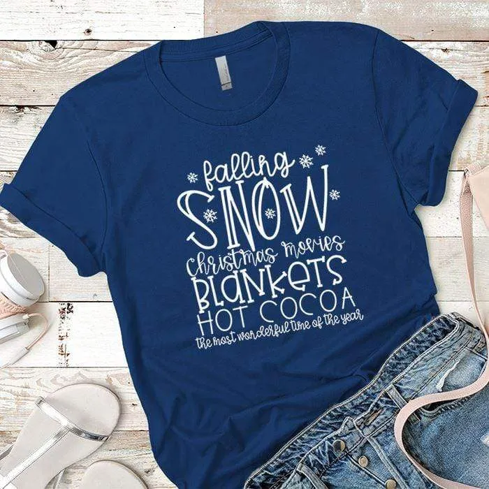 Falling Snow Premium Tees