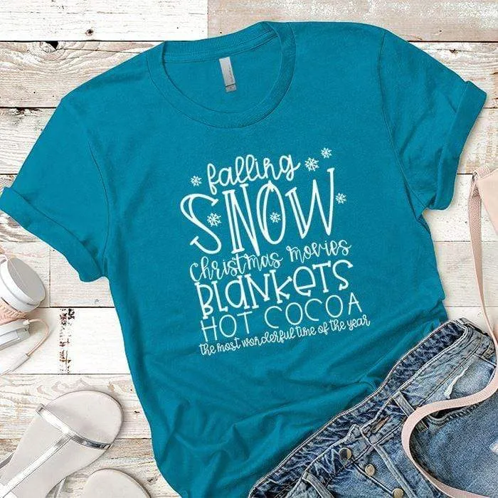 Falling Snow Premium Tees