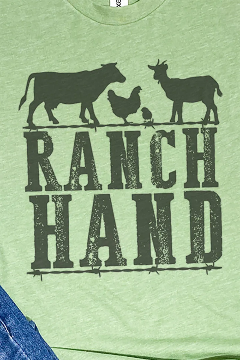 Farm Animals Ranch Hand Unisex Poly-Rich Blend Tee