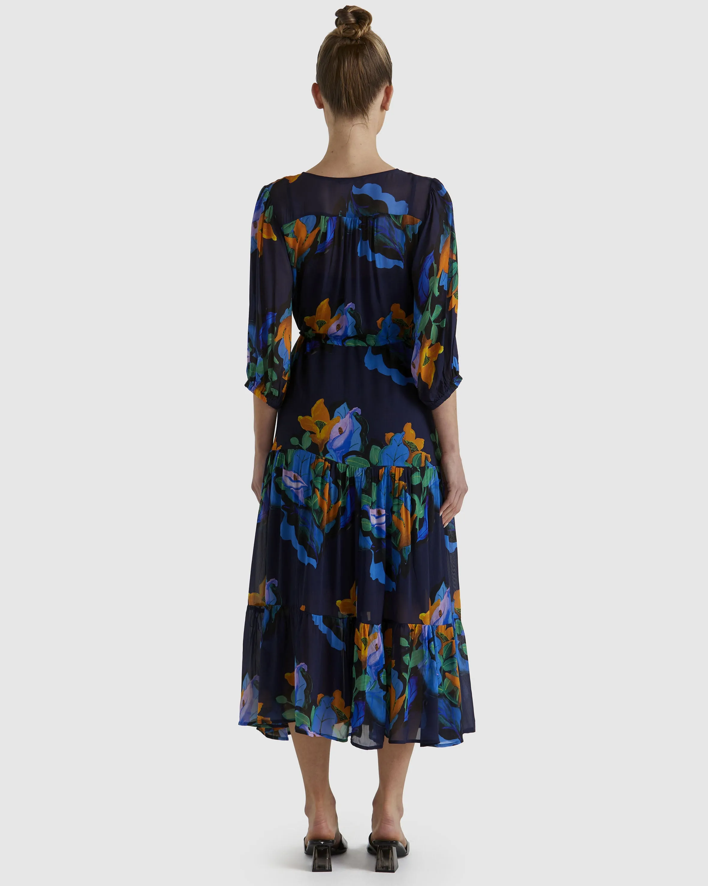 Fate   Becker Twilight Dress - Navy Floral