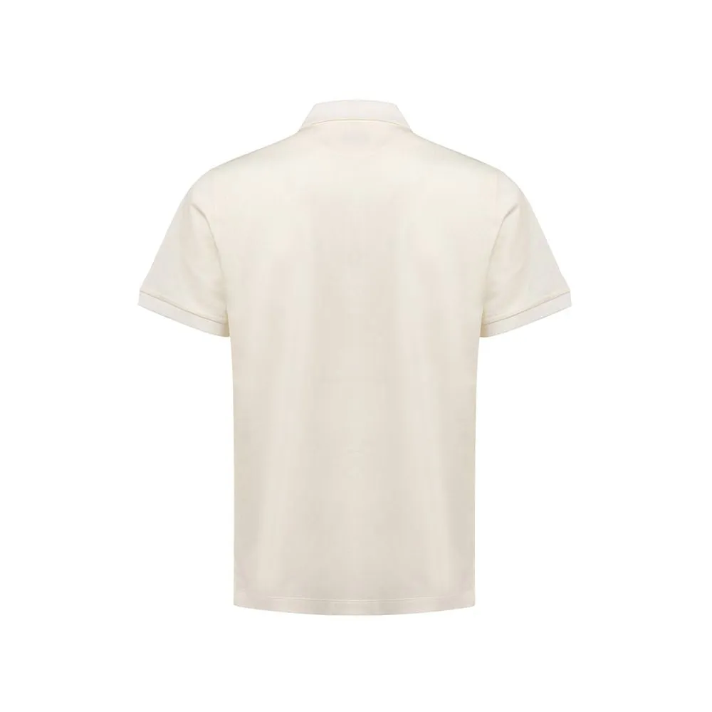 Fendi White Cotton Polo Shirt