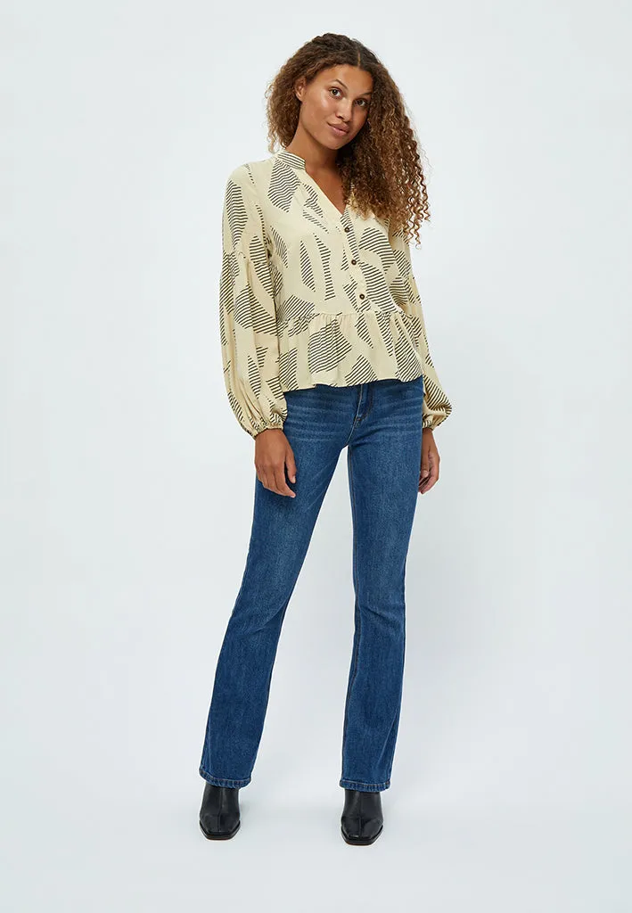 Fijola Blouse - Warm Sand Print