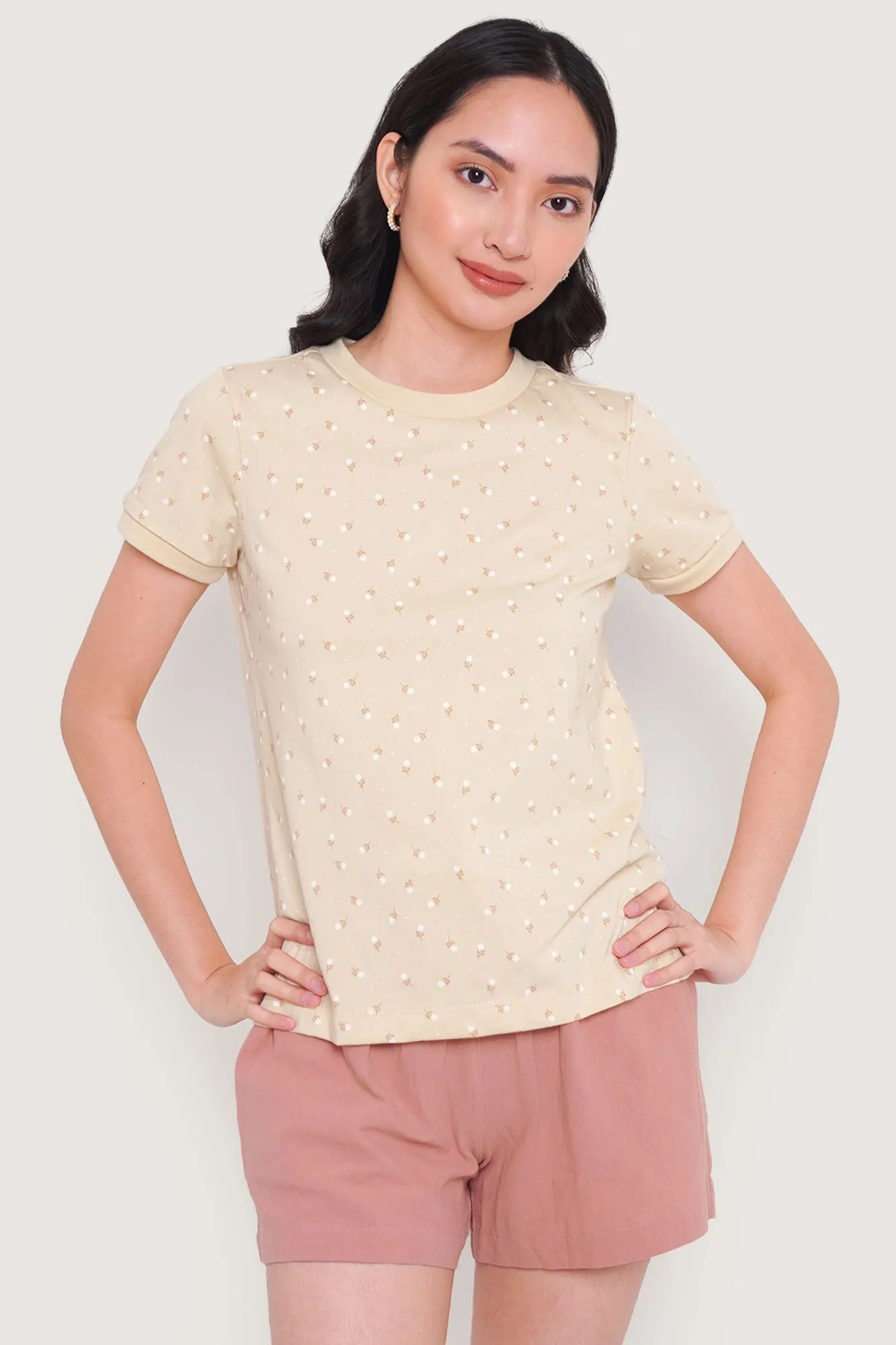 Floral All Over Print Graphic Tee