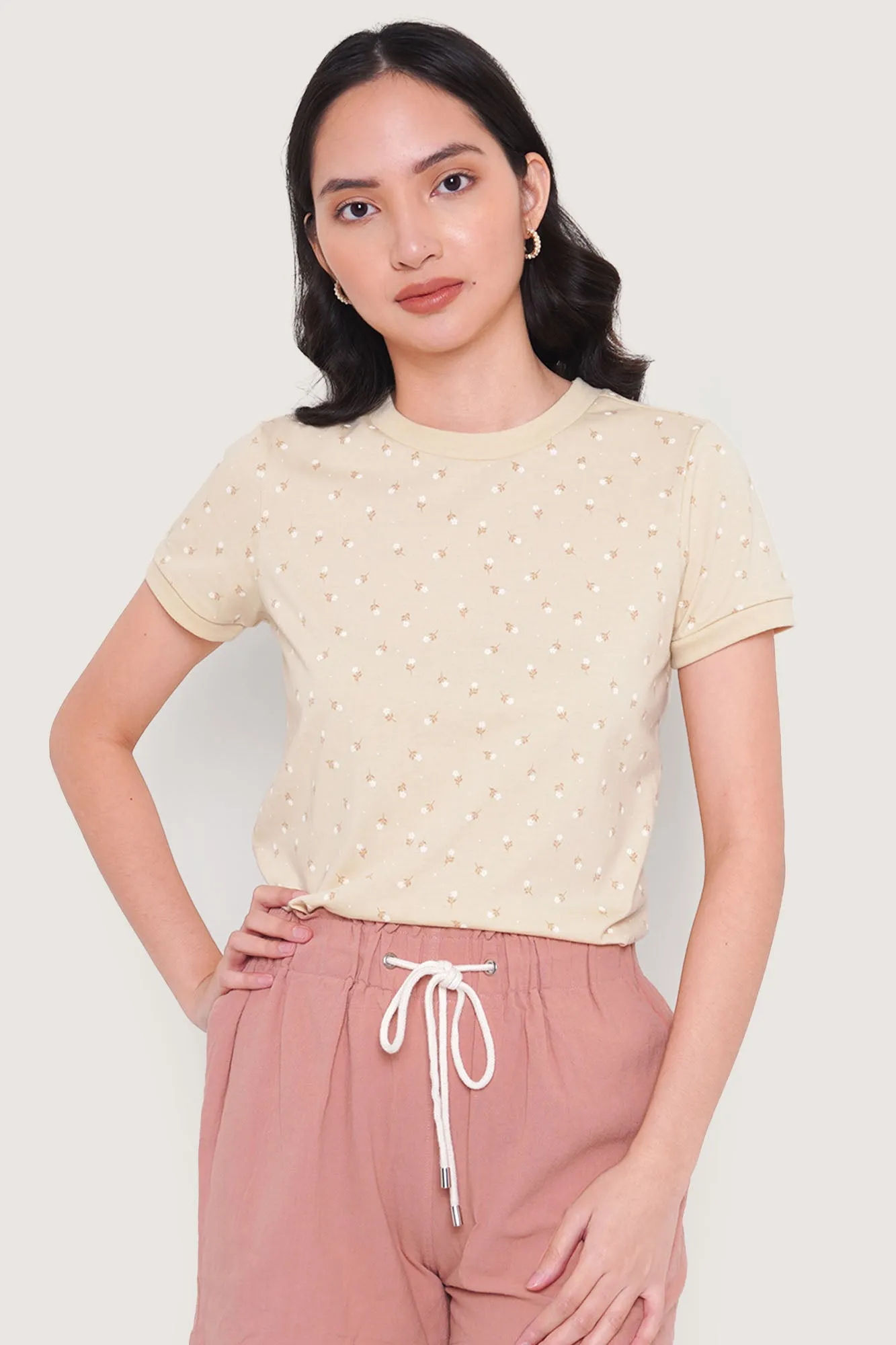 Floral All Over Print Graphic Tee
