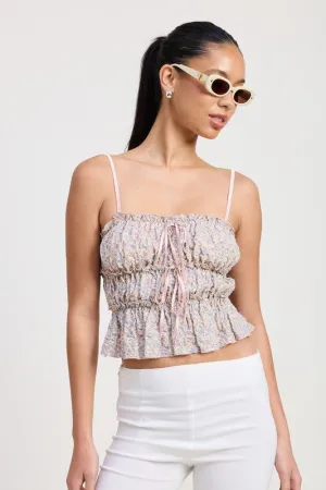Floral Ruffle Top