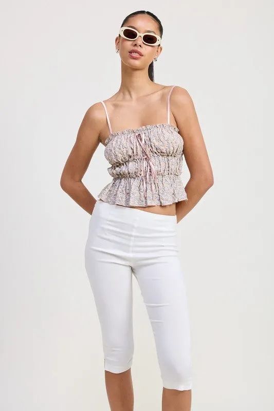 Floral Ruffle Top
