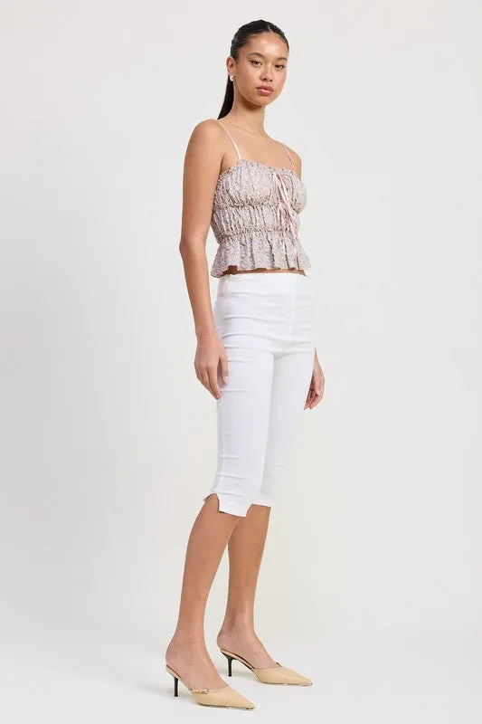 Floral Ruffle Top