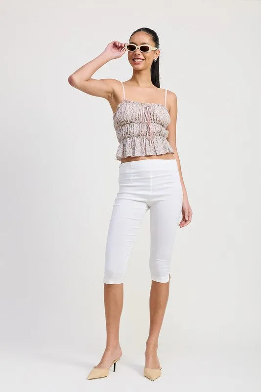 Floral Ruffle Top