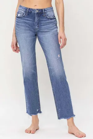 Flying Monkey High Rise Straight Jeans