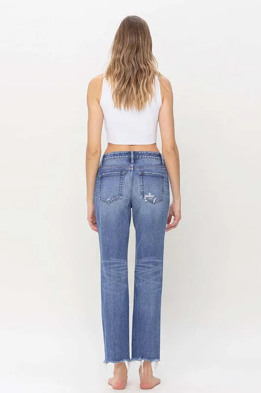 Flying Monkey High Rise Straight Jeans