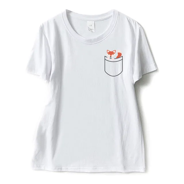 Fox In Pocket Tees