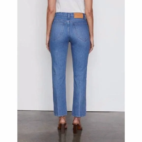 Frame Le Italien High Waist Flare Jeans In Kessler Pure Blue Size 26