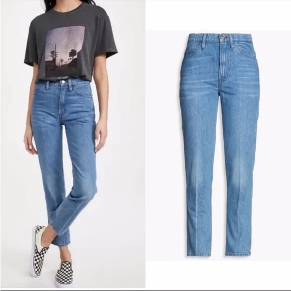 Frame Le Italien High Waist Flare Jeans In Kessler Pure Blue Size 26