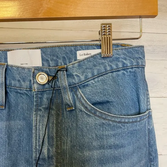 Frame Le Italien High Waist Flare Jeans In Kessler Pure Blue Size 26