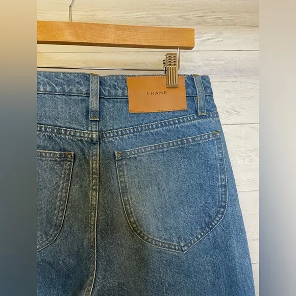 Frame Le Italien High Waist Flare Jeans In Kessler Pure Blue Size 26