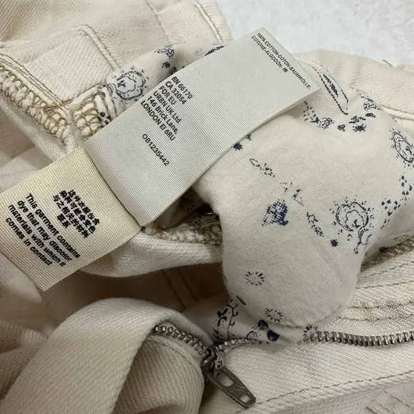 Free People We the Free Nova Denim Paperbag Shorts