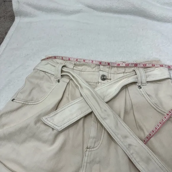 Free People We the Free Nova Denim Paperbag Shorts