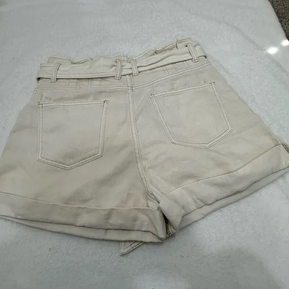 Free People We the Free Nova Denim Paperbag Shorts