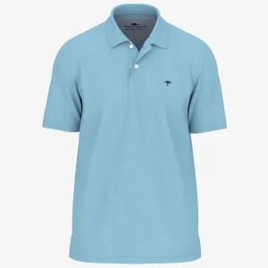 Fynch-Hatton Cotton Polo Shirt - Splashy Ocean